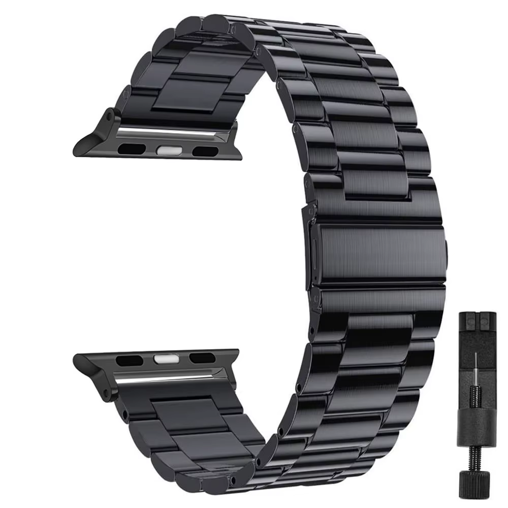 Bracelet Correa Classique en Acier Inoxydable pour Apple Watch