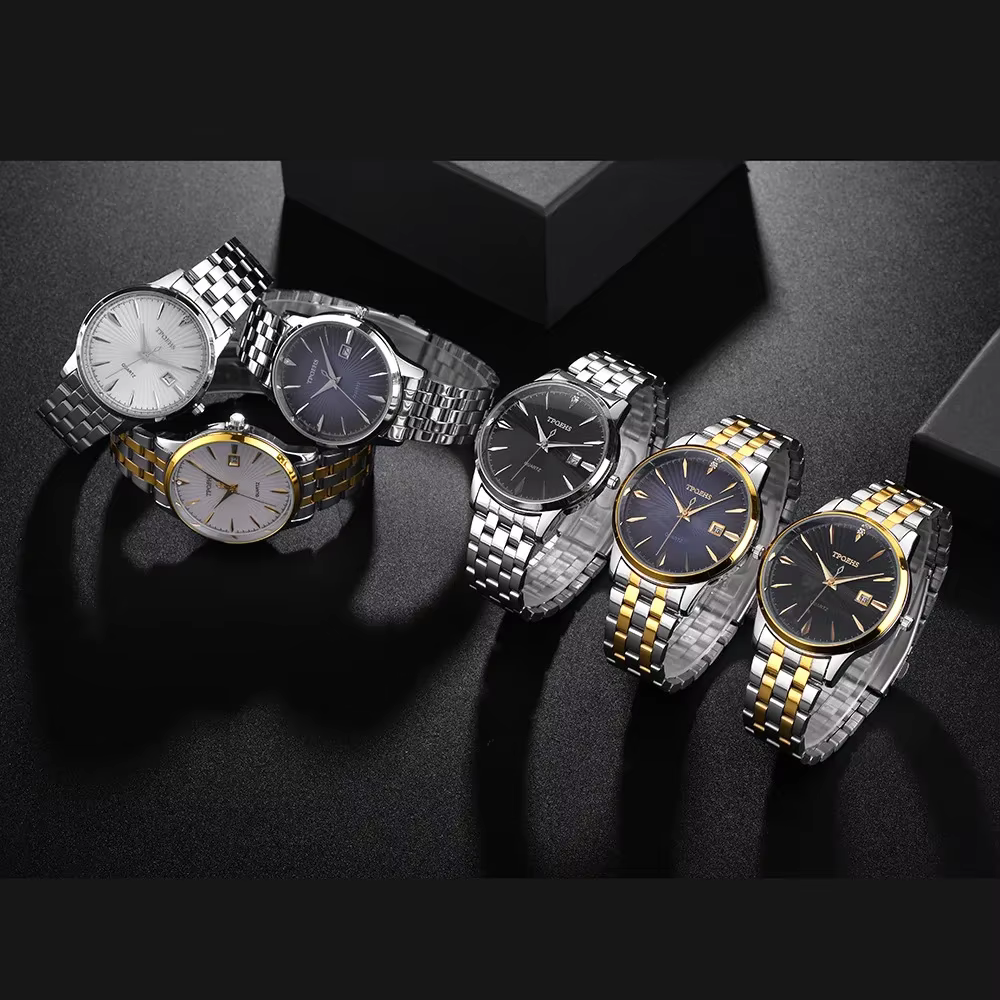 Cocktail hommes montres marque de luxe mode affaires montre à Quartz
