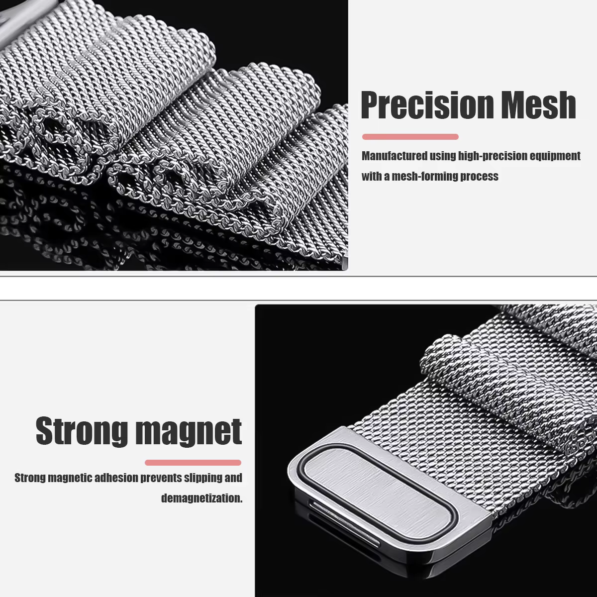 Bracelet milanais 22/26mm pour montre Garmin Fenix 8 51 /Epix Pro Gen2 51mm 47mm/6X 7X Pro/Fenix 5XPlus forerunner 570 965