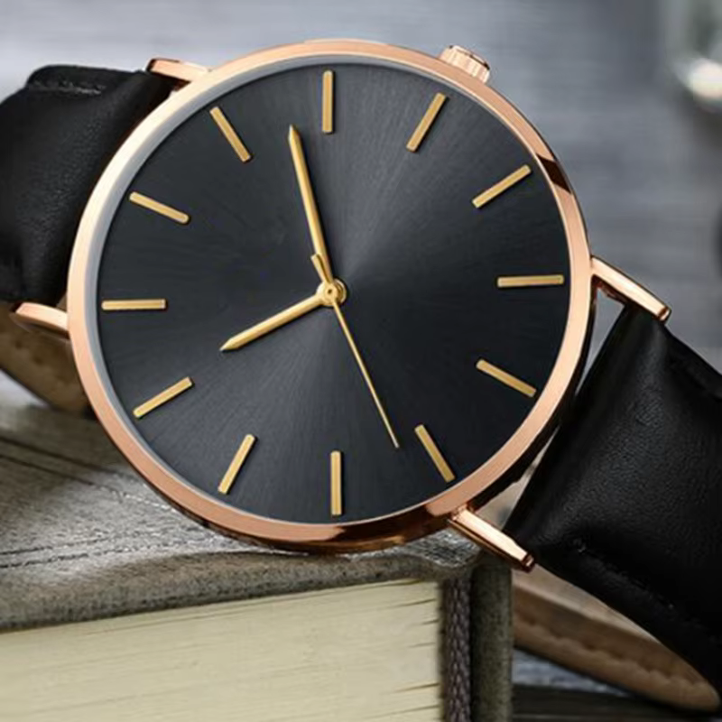 Nouvelle montre pour hommes Ultra-mince montres de mode en cuir Simple affaires montre-bracelet à Quartz romain masculin mâle relojes horloge décontractée