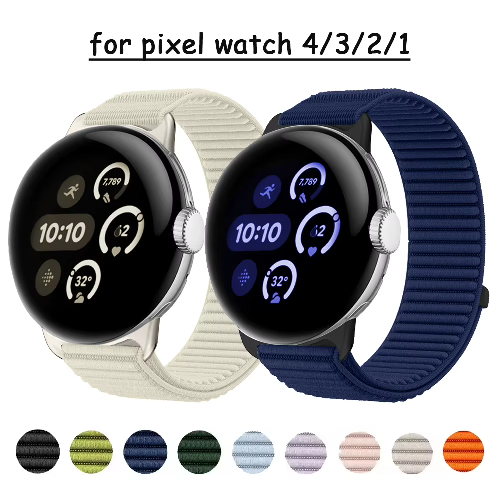Bracelet en nylon pour Google Pixel Watch 4/3 45mm 41mm
