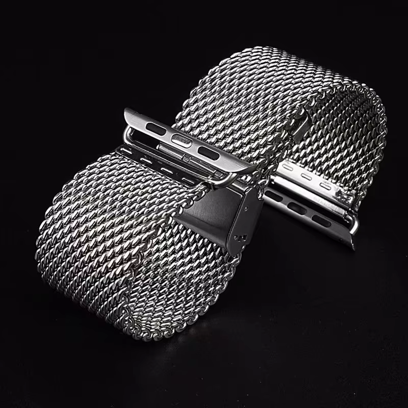 Bracelet milanais 1.0mm pour Apple Watch 49mm 45mm 44mm 41mm 40mm 38mm 42mm