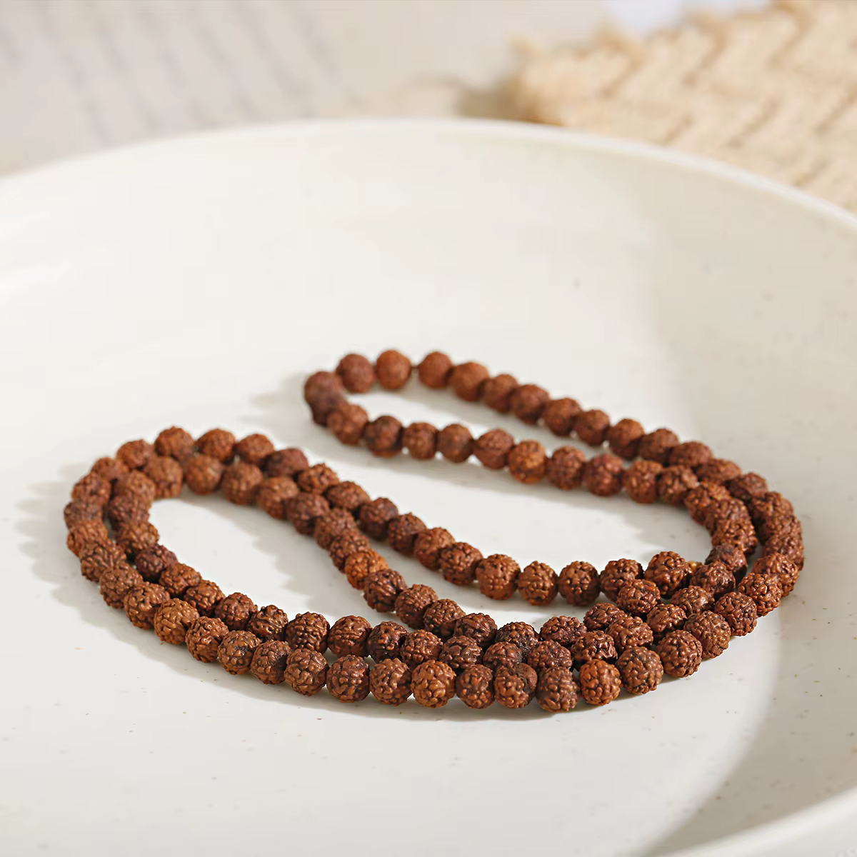 Rudraksha – perles ethniques naturelles Vajra Bodhi, 108 pièces, pour la fabrication de bijoux, Bracelet, accessoires de bricolage, méditation, bouddhisme tibétain