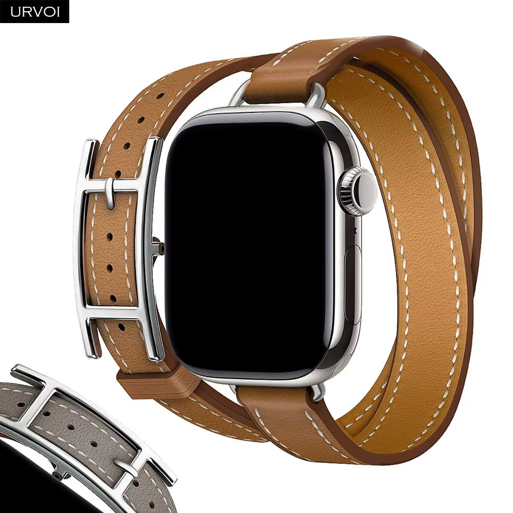 URVOI Hapi Attelage Double Tour pour bracelet de montre Apple série 11 10 9 8 7 SE3