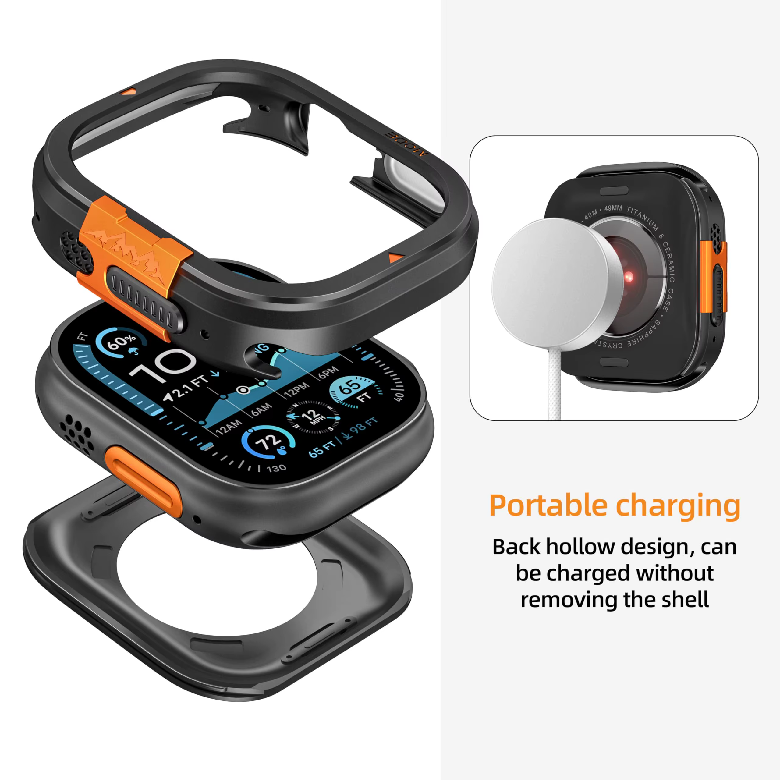 Boîtier métallique Anti-chute pour Apple Watch Ultra 3/2/1 49mm
