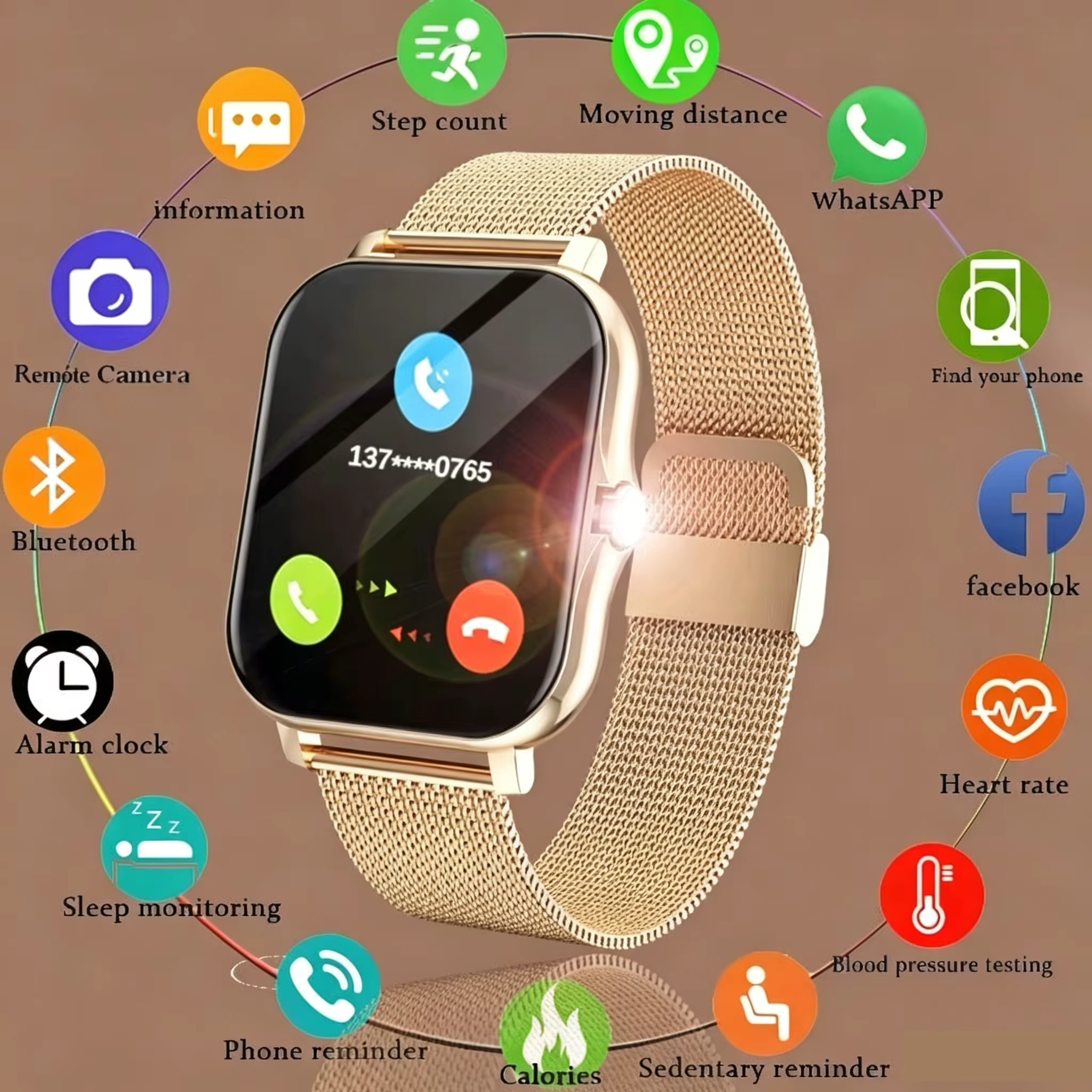 Montre connectée nouvelle génération pour hommes et femmes
