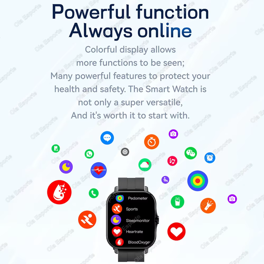 Sports de plein air montre intelligente appel sans fil informations rappel papier peint changement hommes et femmes étanche Smartwatch 2025