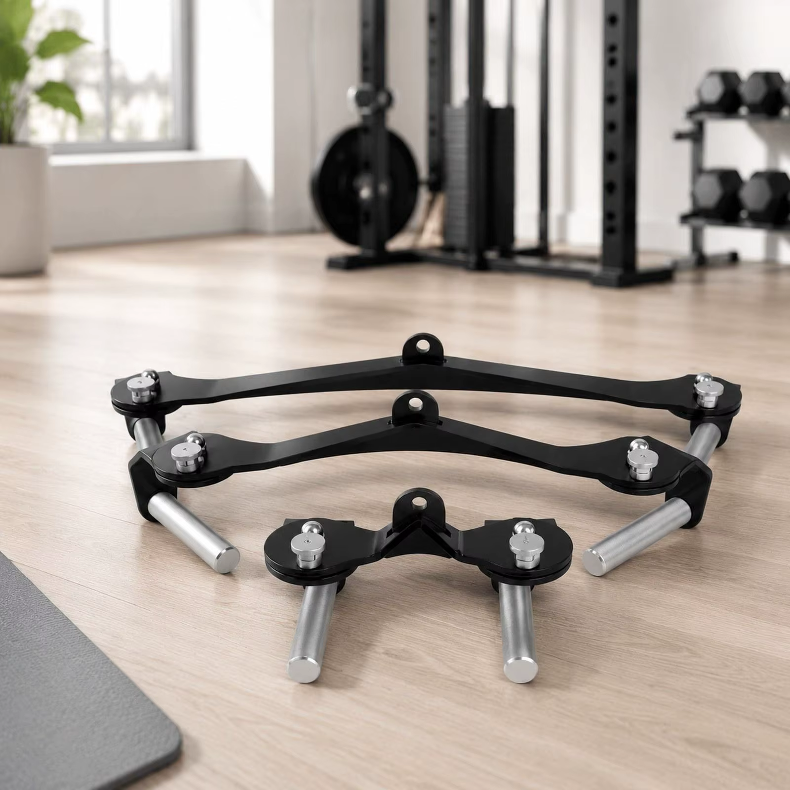 Poignée de traction réglable pour poulie de gym, accessoire de tirage dorsal pour la maison et l'entraînement des débutants