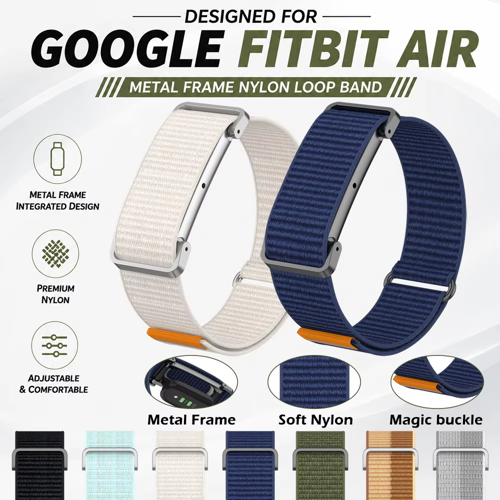 Bracelet de montre sport en nylon tressé pour Google Fitbit Air