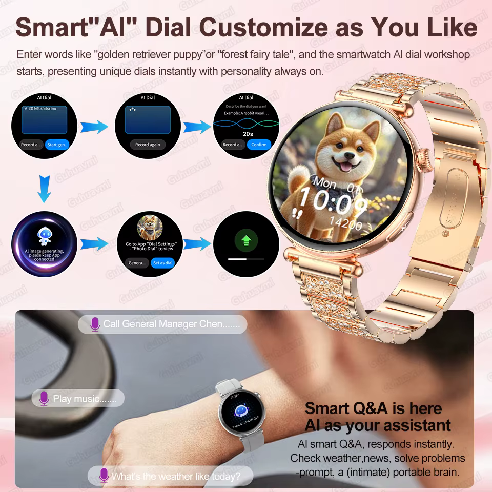 Montre connectée intelligente pour femmes