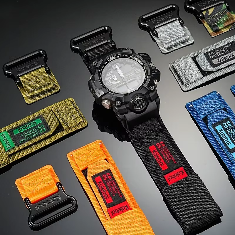 Pour Casio G-SHOCK mudmaster GWG-1000/GB série sport alpinisme nylon toile bracelet de montre pour hommes accessoire