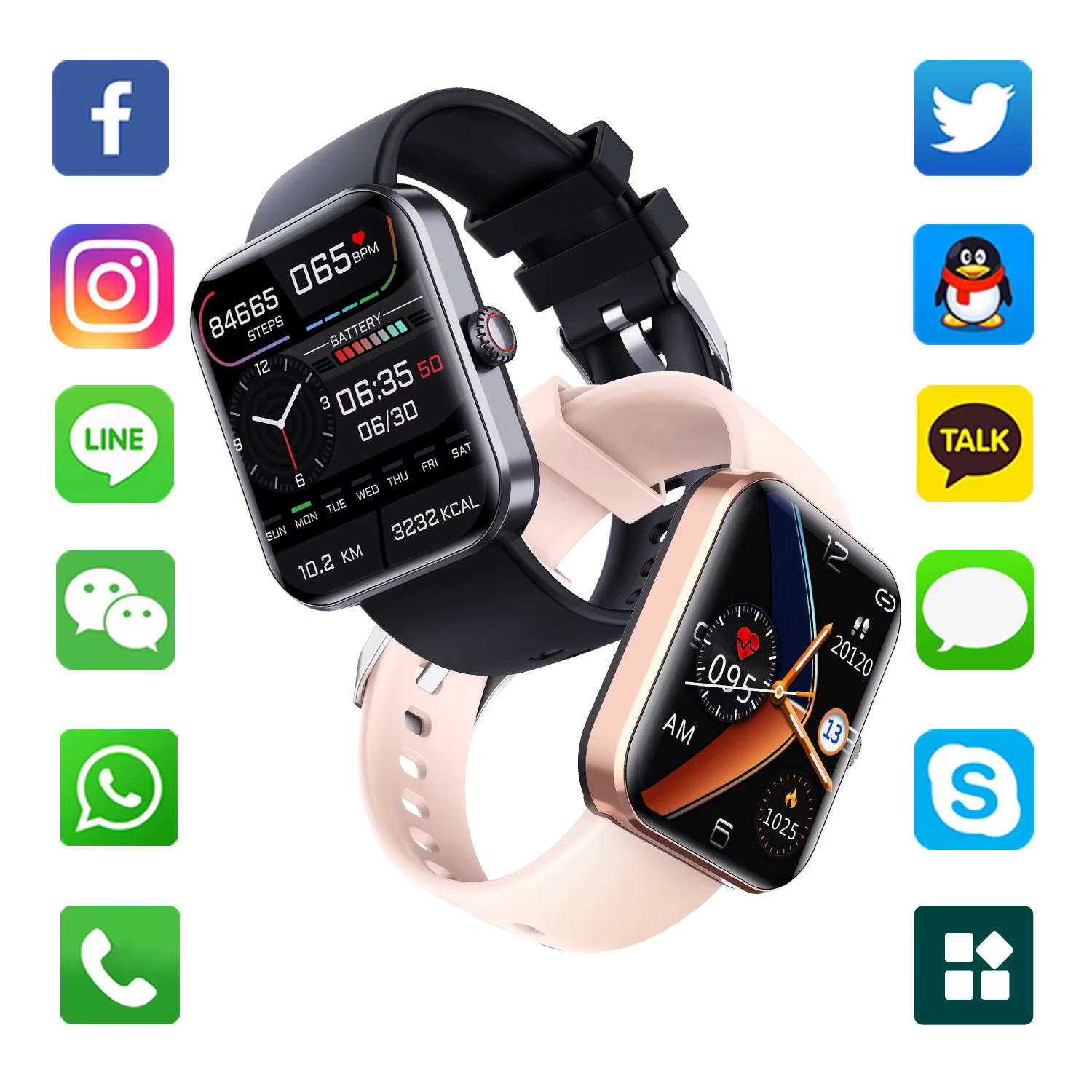 Montre connectée étanche pour le sport