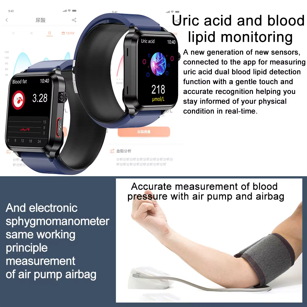 Nouvelle montre connectée intelligente 2026 avec airbag
