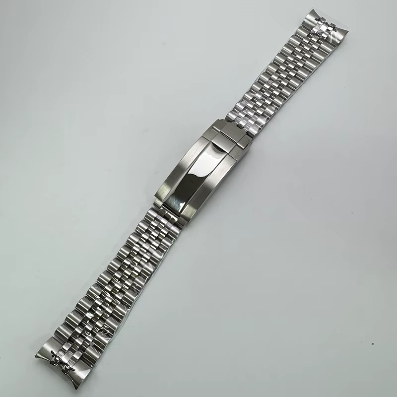 Bracelet Oyster/Jubilee en acier massif argenté