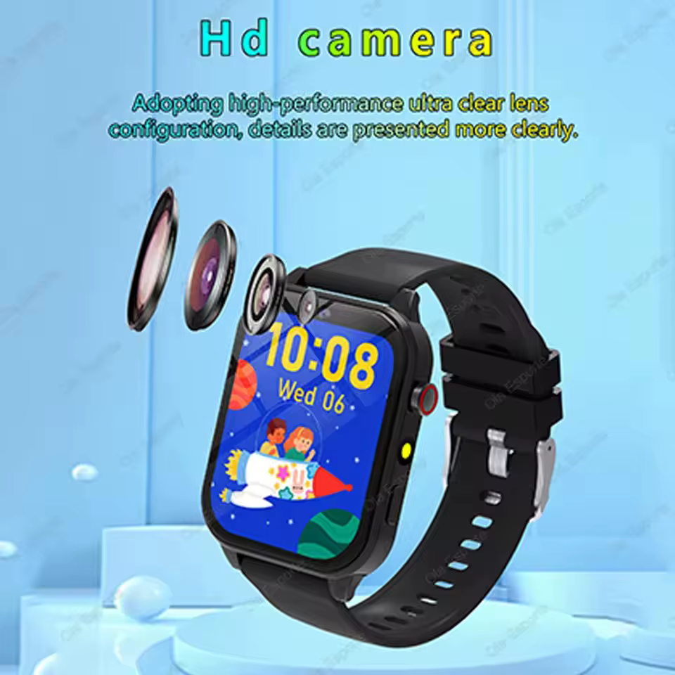 100 + jeu SmartWatch enfant HD écran éclairage musique montre intelligente garçon fille cadeau enfants