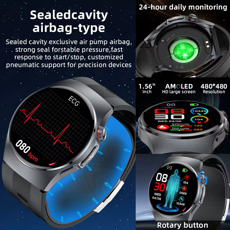 Montre connectée intelligente LIGE avec pompe à air