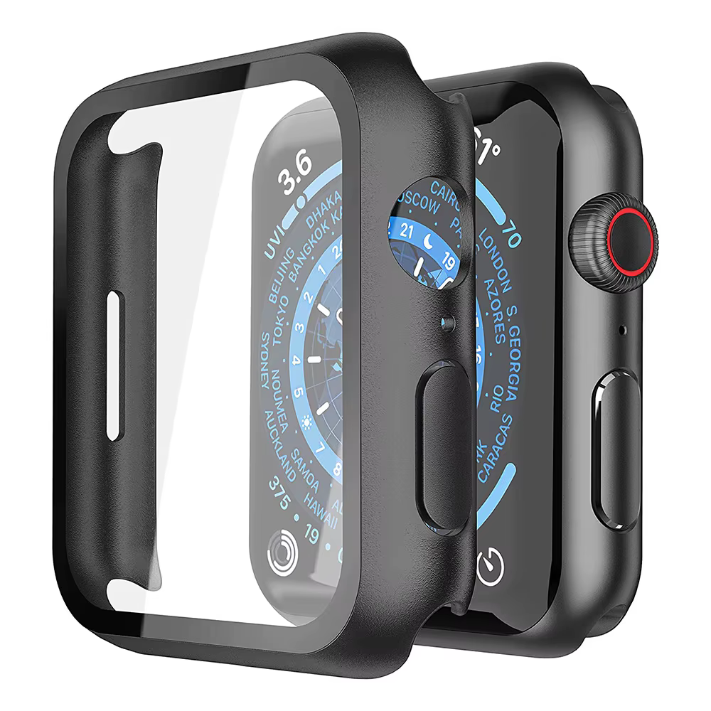 Verre trempé + étui pour Apple Watch Ultra 3 2 49 45 41 40 44 42 46mm