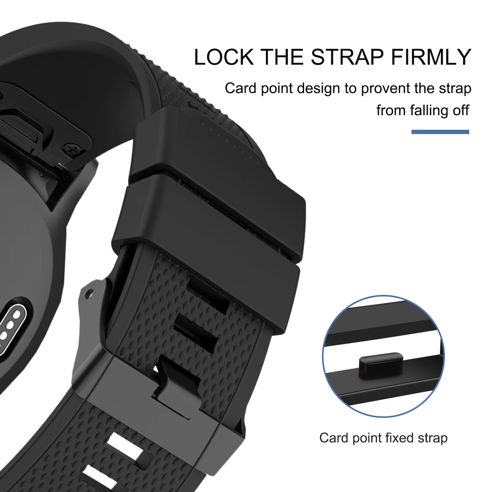 Lot de 4, 6 ou 10 anneaux de rechange en silicone pour bracelet de montre
