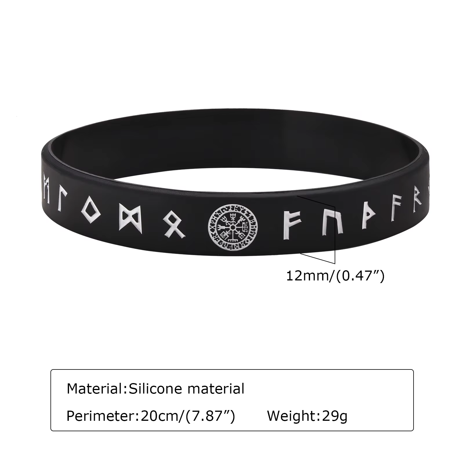 Vnox – Bracelet en Silicone pour hommes