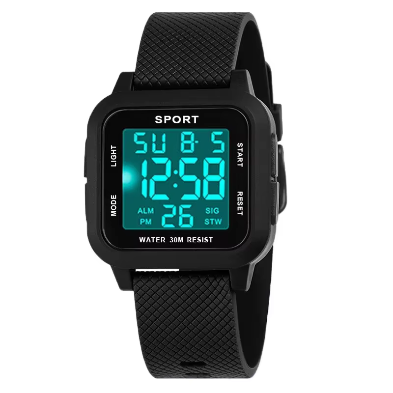 Montres de sport pour hommes montre électronique numérique Style rétro horloge