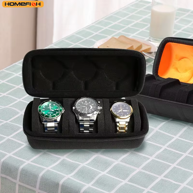Étui de voyage pour montre avec 3 emplacements
