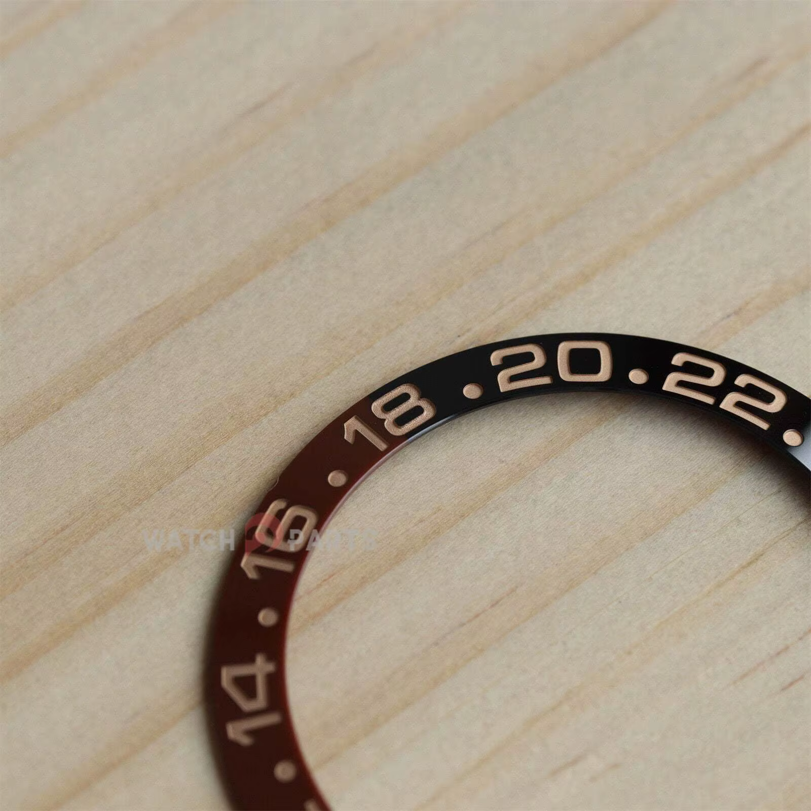 Montre lunette en céramique pour Rolex 126711 GMT-Master II Rootbeer bicolore or Rose