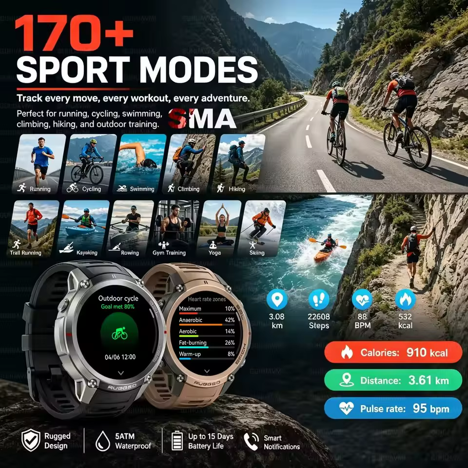 Nouvelle montre connectée GPS avec carte hors ligne