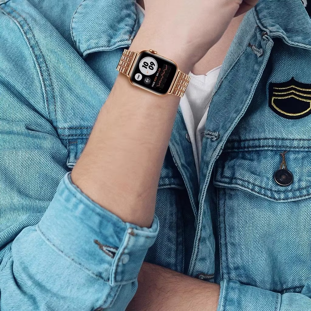 Bracelet à maillons pour apple watch S11 10 46 42mm 987 45 41mm SE654 44 40mm