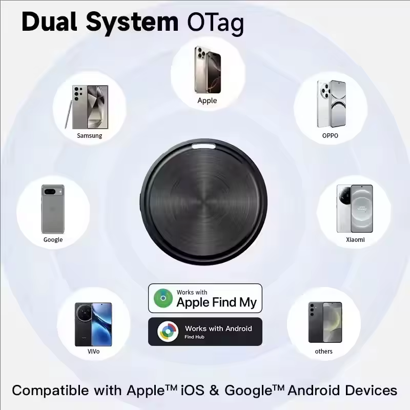 Étiquette GPS Anti-perte pour Apple ou Android Airtag, fonctionne avec Find My App ou Google Find Hub, traceur Bluetooth pour détecteur de bagages, 4 pièces
