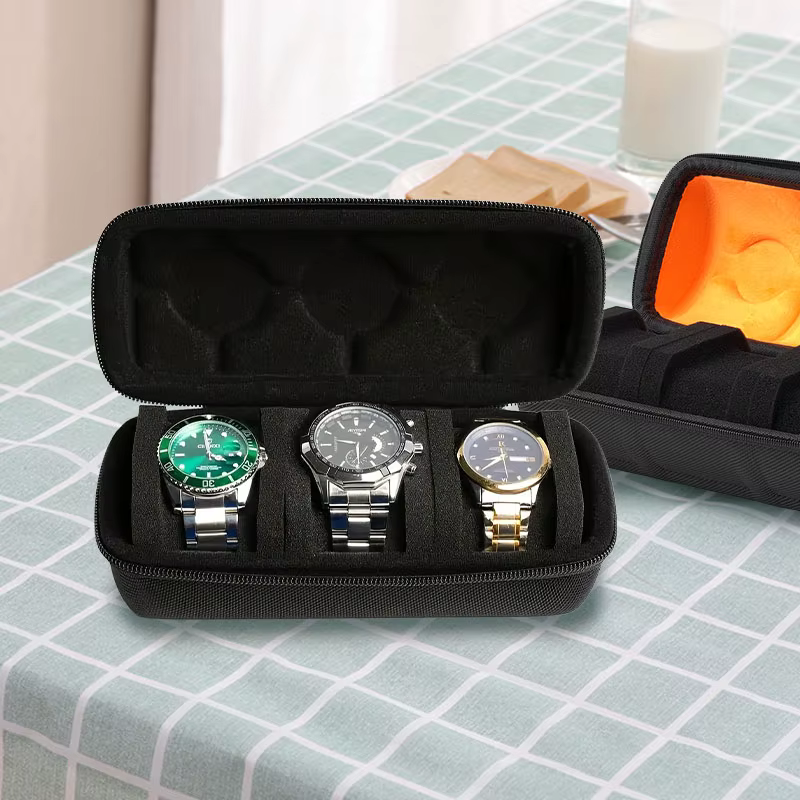 Étui de voyage pour montre avec 3 fentes