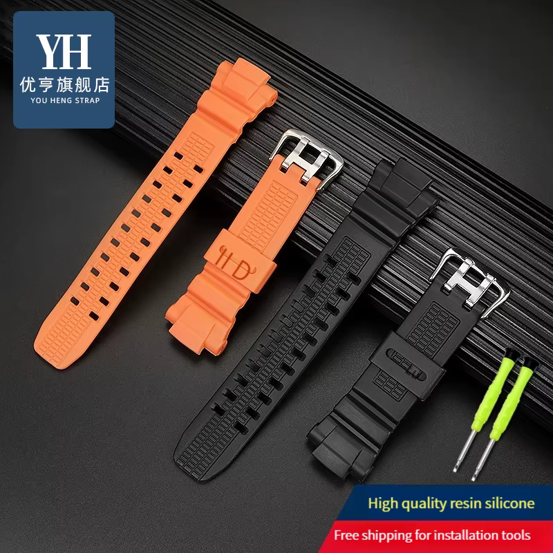 Bracelet de montre en Silicone noir Orange pour Casio G-SHOCK 5121 GW-3500B GW-3000B GW-2000