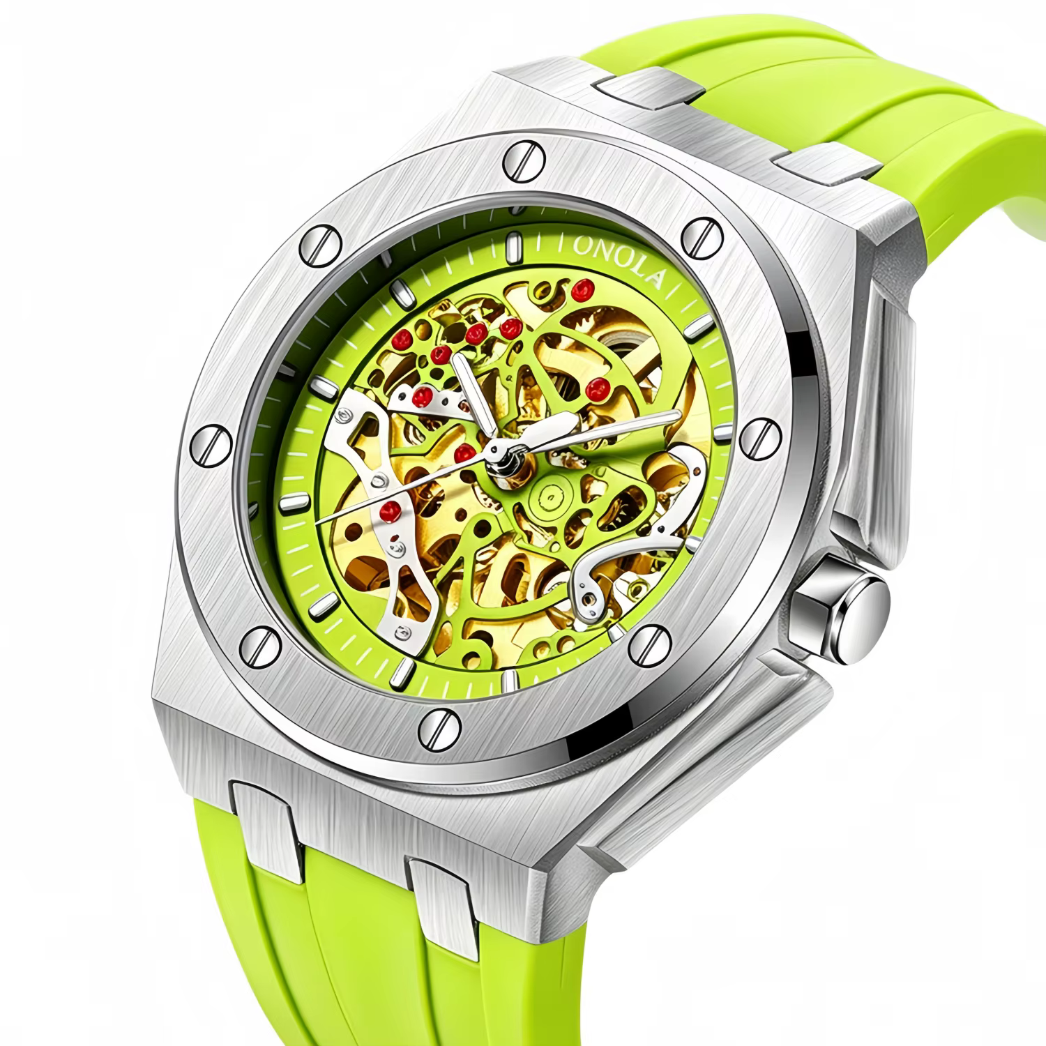 ONOLA montre haut de gamme sport de luxe hommes montre-bracelet étanche automatique montres mécaniques Relogio Masculino