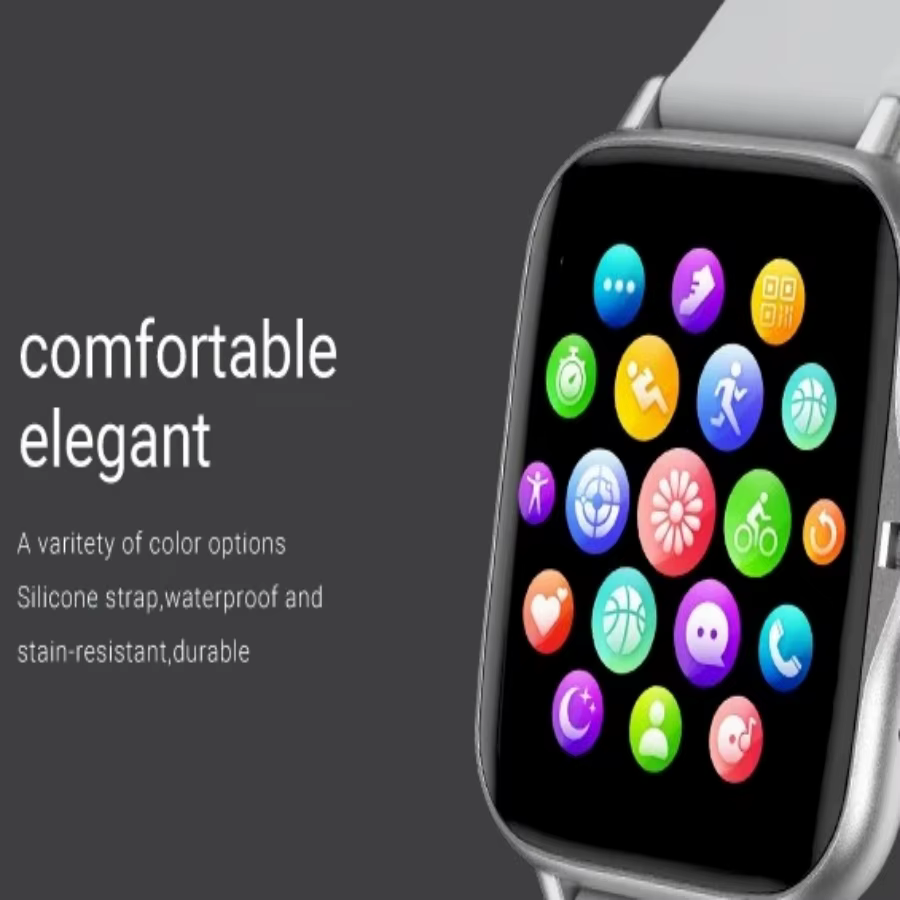 Montre intelligente multifonction Message Lecture de musique Cadran Appel Écran tactile Smartwatch pour femmes Hommes Montres de sport pour Android IOS