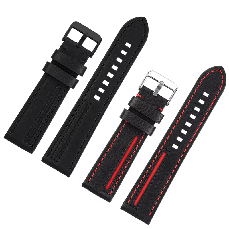 Bracelet de montre en cuir cirhide italien pour hommes