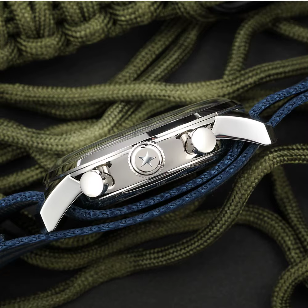 Red Star-Montre-bracelet mécanique à col de cygne pour homme