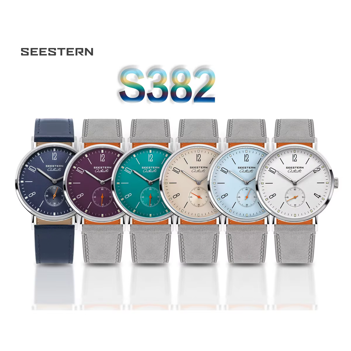 SEESTERN montre pour hommes pour affaires automatique ST1701 mouvement étanche montres mécaniques saphir cristal Ultra mince horloge