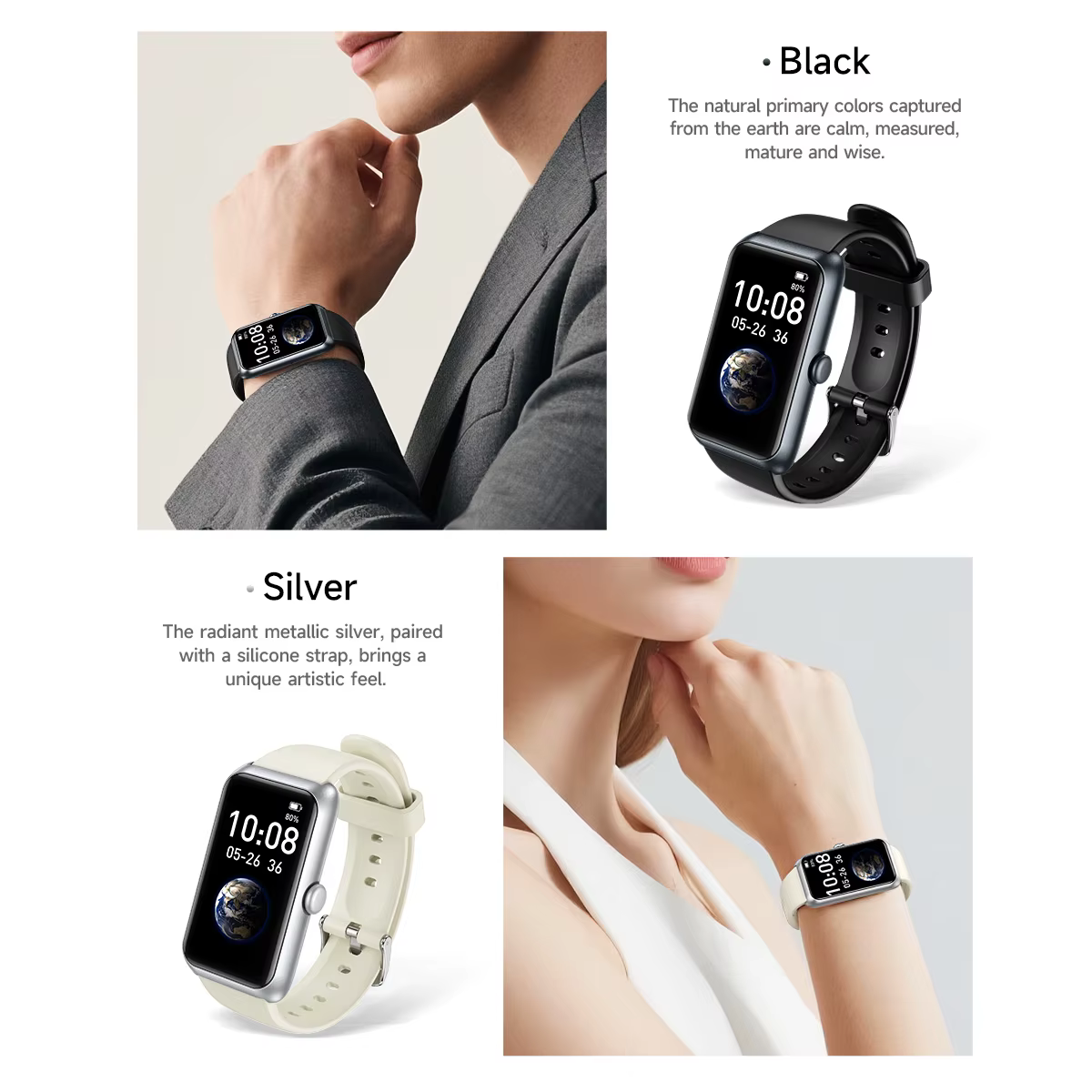 HOCO 1.47 TFT montre intelligente écran tactile Bluetooth 5.3 Version d'appel IP67 étanche fréquence cardiaque moniteur