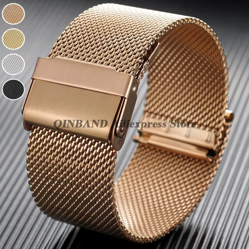 Bracelet de montre intelligente à libération rapide en maille milanaise