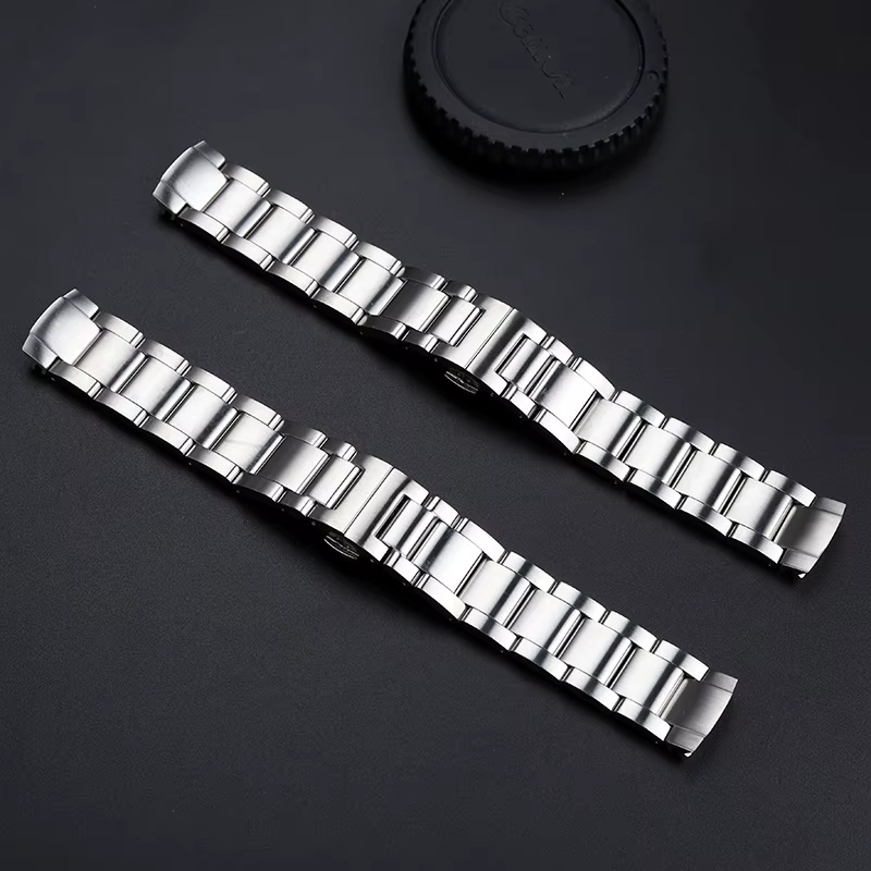 Bracelet de montre en acier de précision solide pour homme