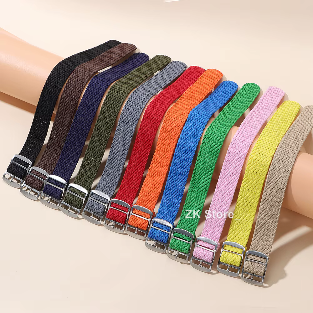 Bracelet de montre en nylon tissé pour hommes et femmes