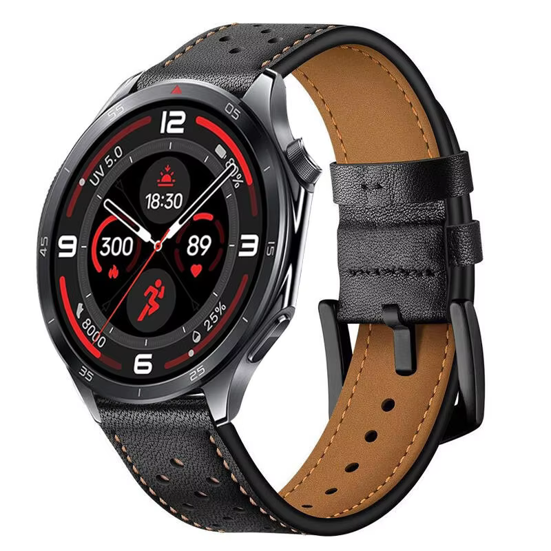Bracelet en cuir de 22mm pour montre OnePlus 3 2 2R/OnePlus
