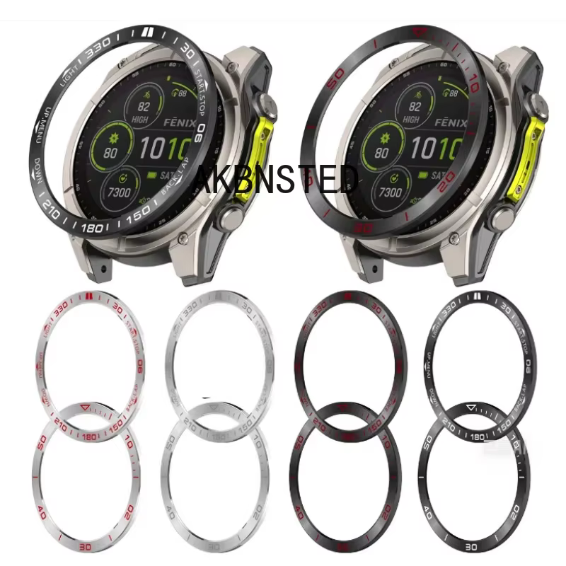 Lunette d'anneau en métal pour Garmin Fenix 8 AMOLED 47mm 51mm