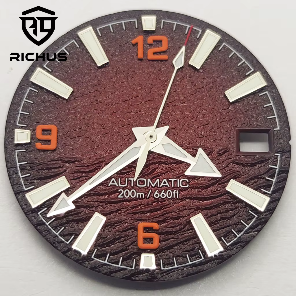 RICHUS – cadran de montre bleu 28.5mm