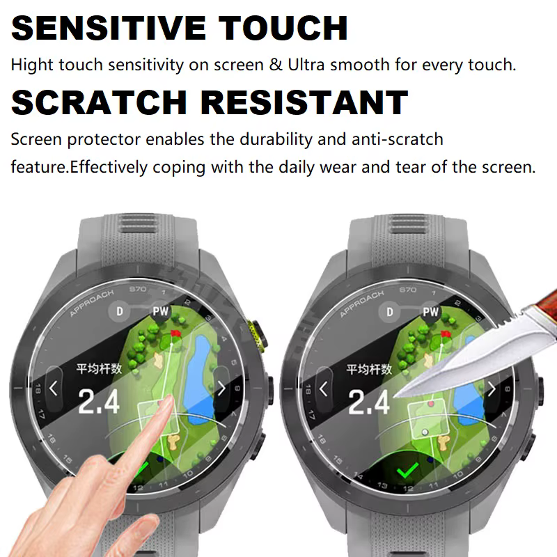 Protecteur d'écran pour montre intelligente Garmin approche S70 47mm/approche S70 42mm