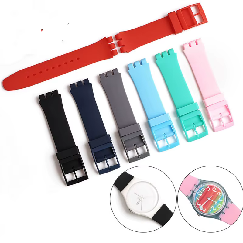 Bracelet de montre noir pour Swatch