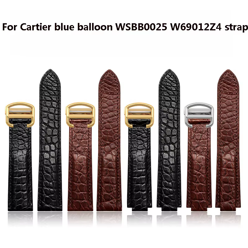 Bracelet de montre en cuir de Crocodile