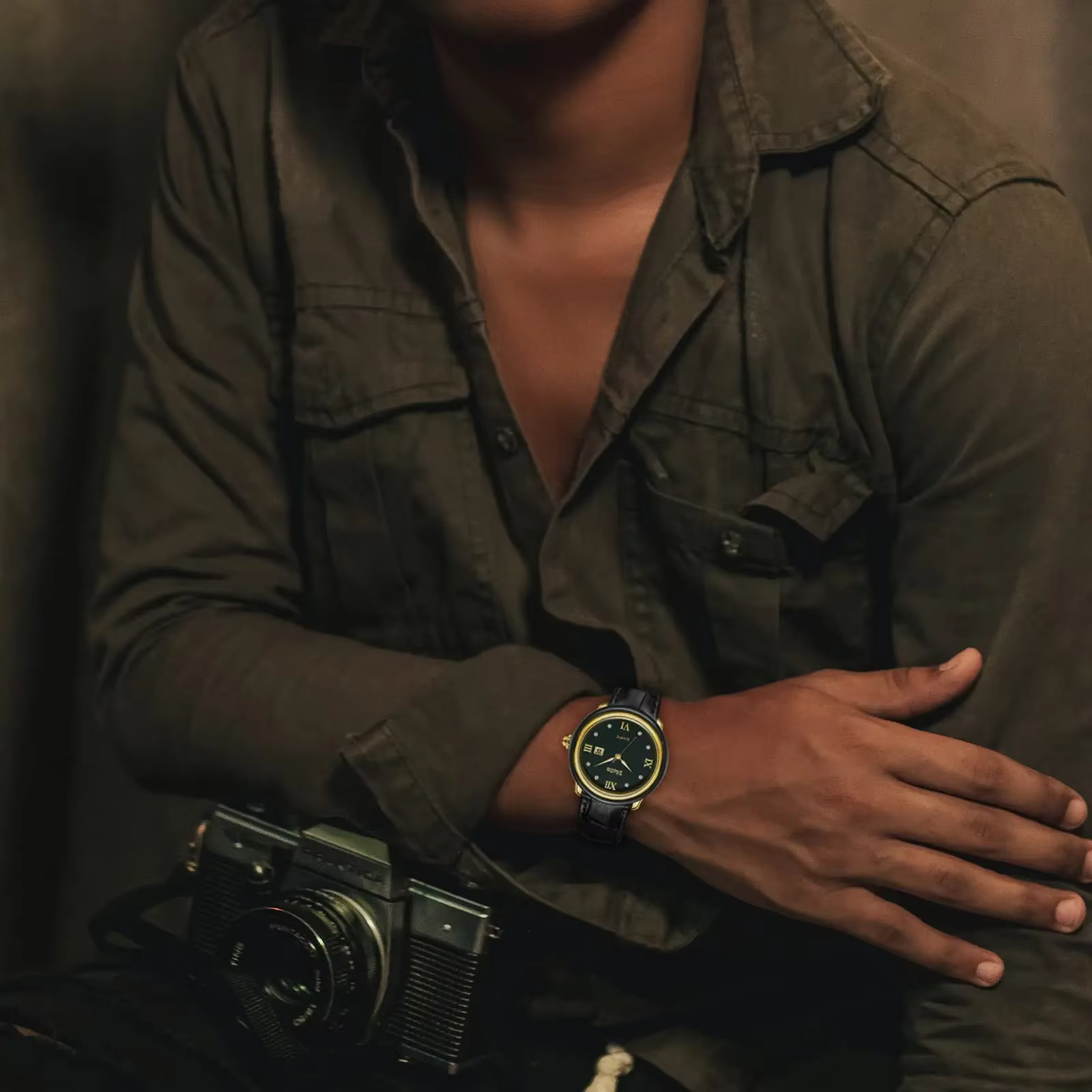 Diella Montres habillées de luxe pour hommes avec mouvement à quartz japonais Montres-bracelets classiques