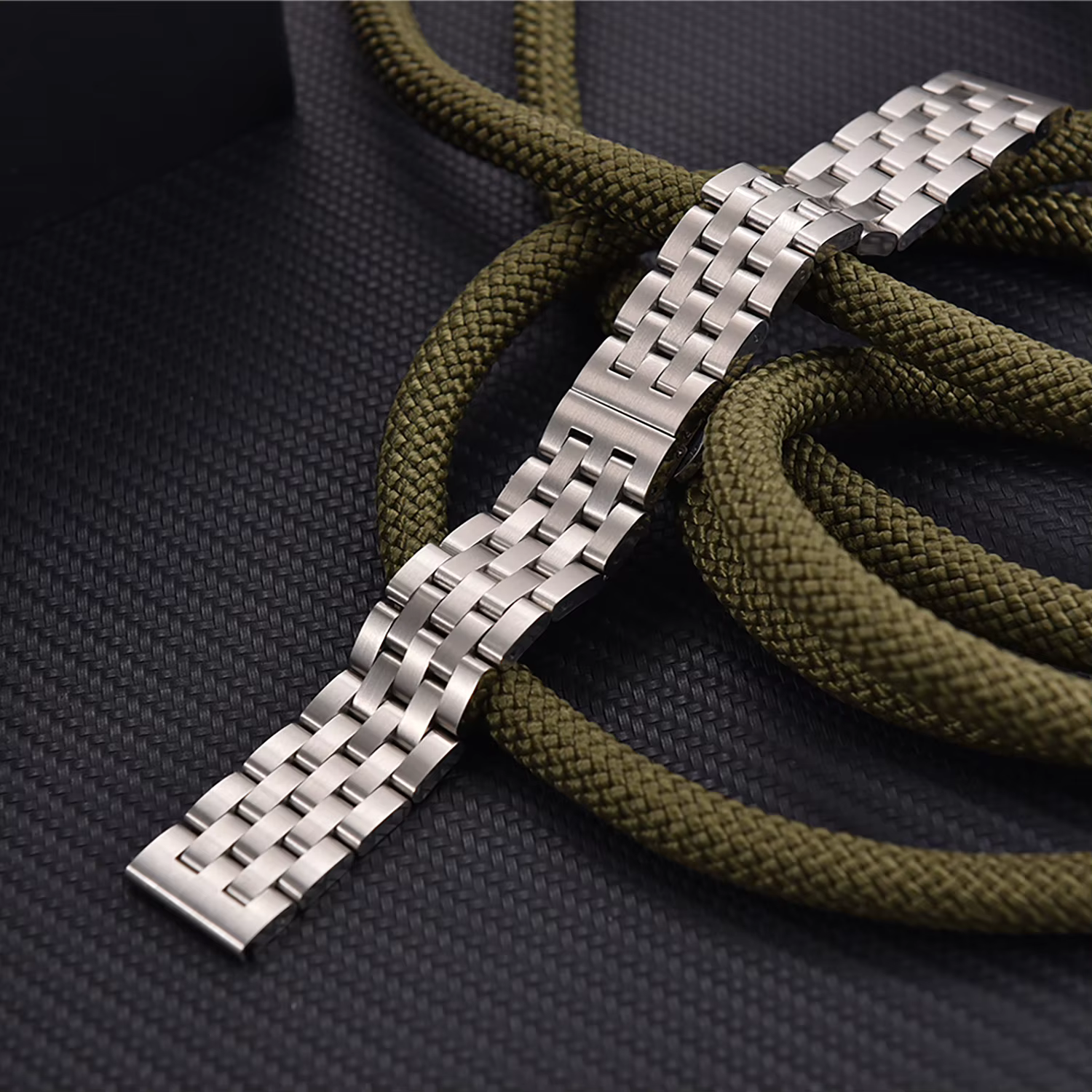 Bracelet de montre en acier pour Jubilee Flat Watch