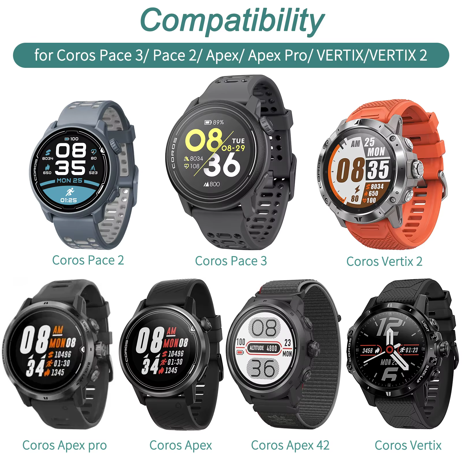 Chargeur de montre USB pour Coros Pace 2/ Pace 3 Vertix/ Vertix2