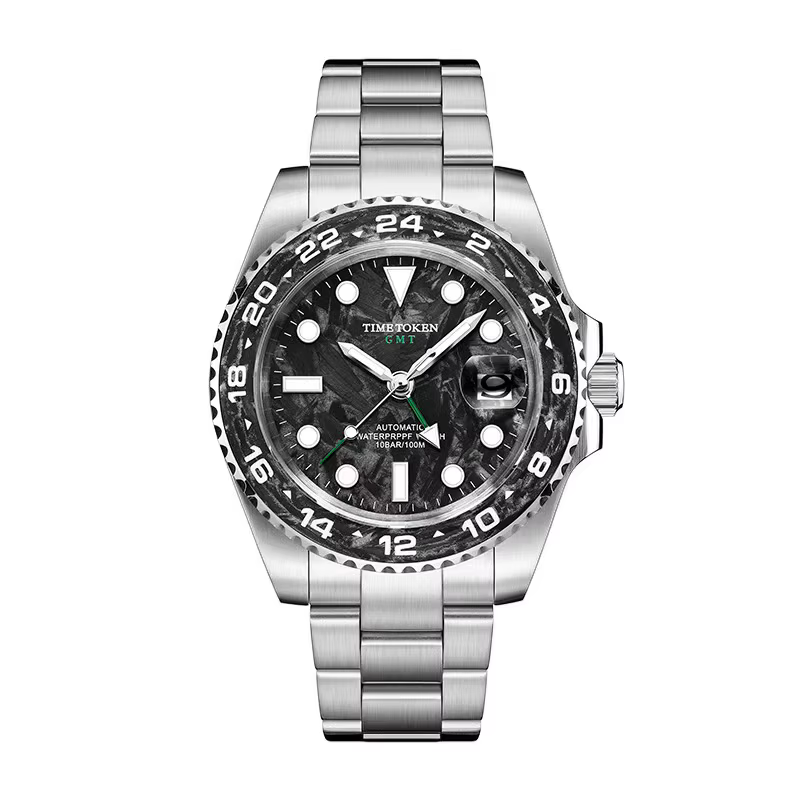 Montres TIME TOKEN GMT en fibre de carbone